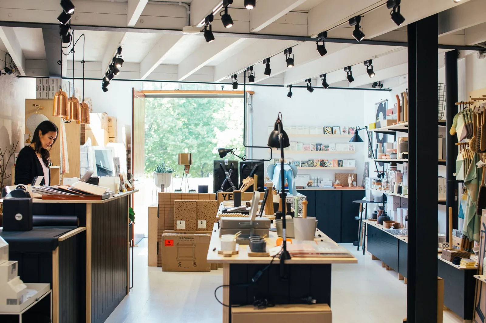 Inside a neighbourhood stationery shop