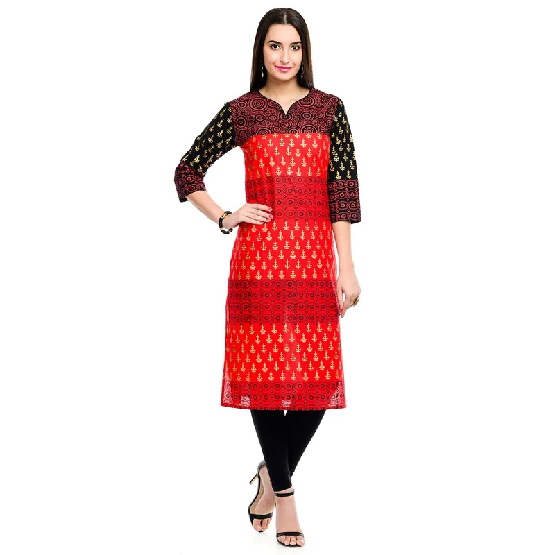 Woman in an Indian ethnic suit