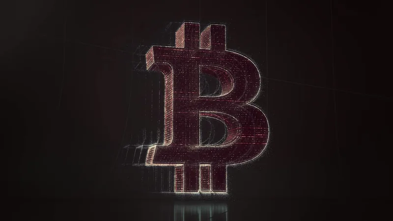 Abstract blockchain network visualization