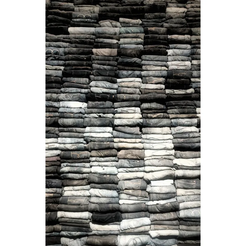 Folded apparel and fabric detail