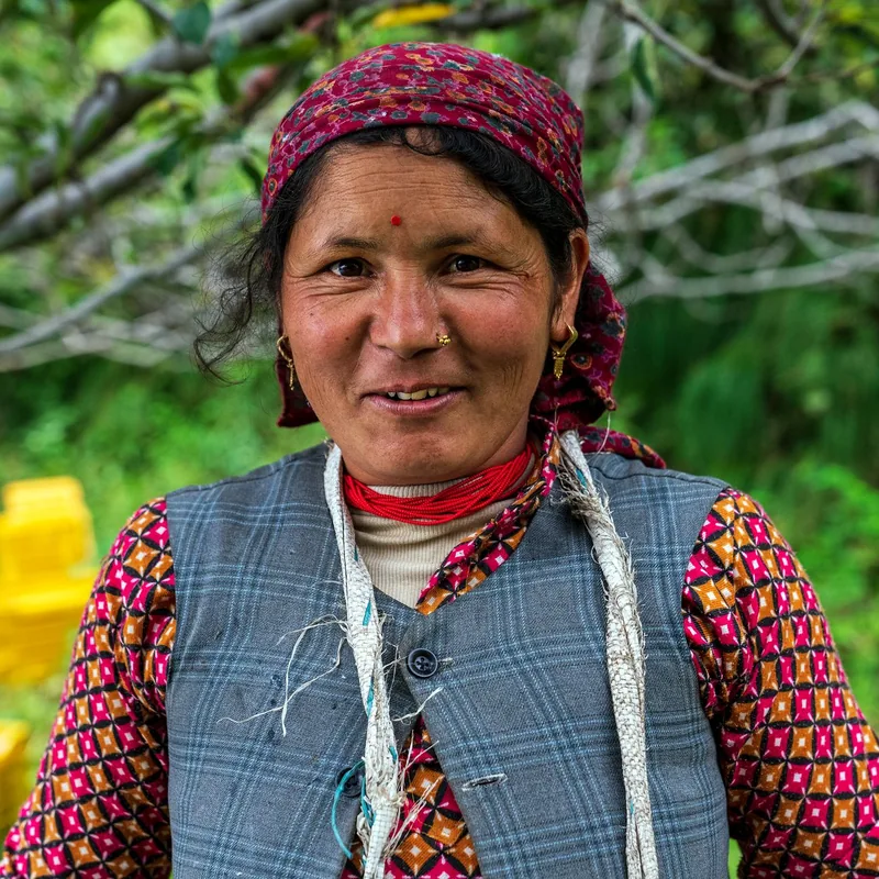Portrait of Rajani Pathak, founder of Rpathak Vogue