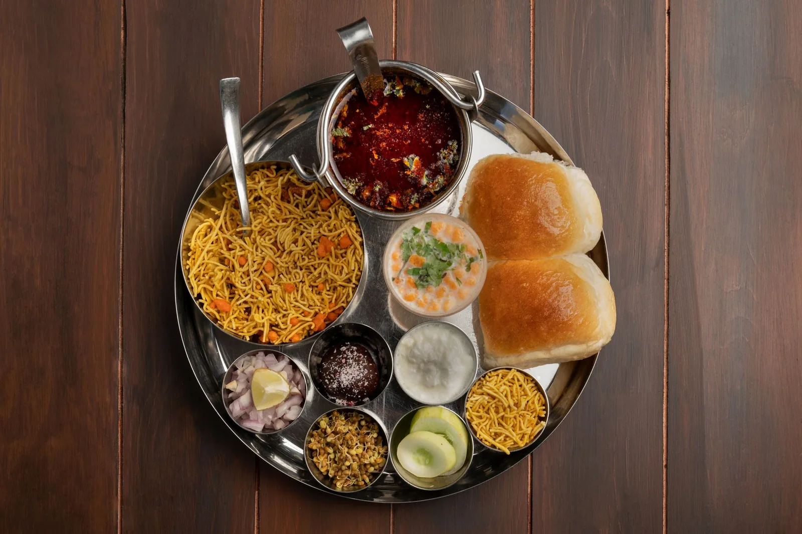 A warm spread of regional Indian dishes