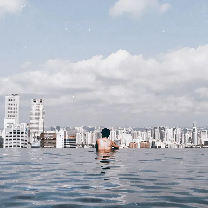 Marina Bay skyline, Singapore