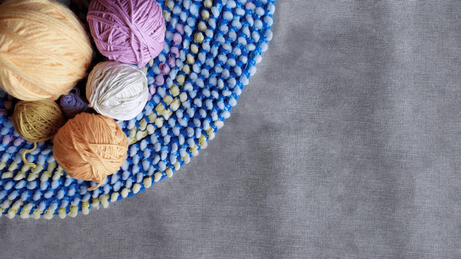 Colourful handmade tufted rug