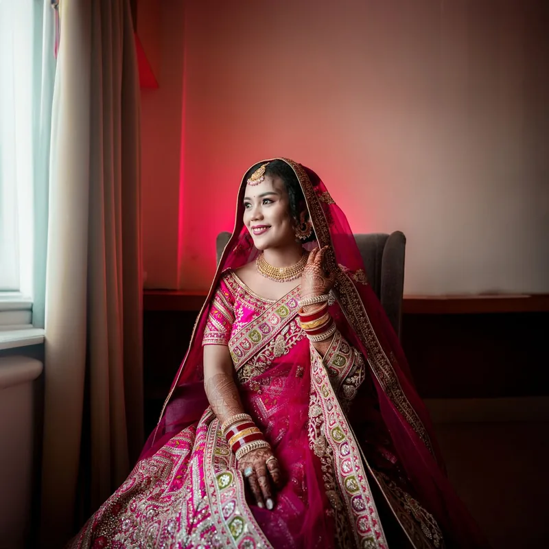 Woman in an ethnic dress
