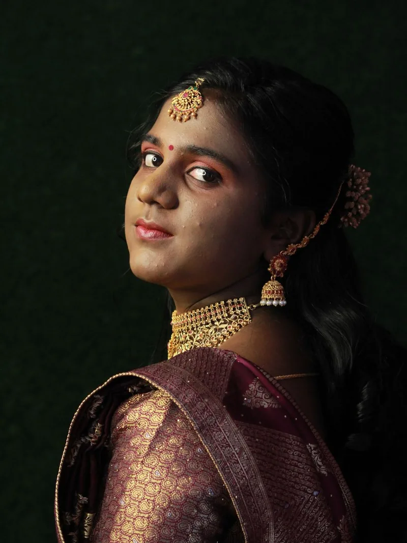 Silk ethnic occasion look